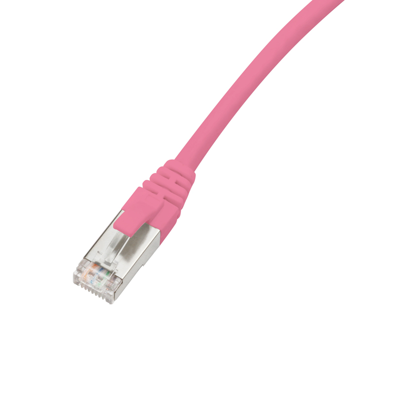 Pink SUNPU Cat5e FTP 26AWG shielded RJ45 patch cord