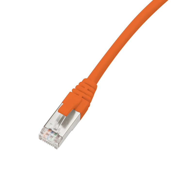 Orange SUNPU Cat6 SSTP snagless shielded RJ45 patch cord