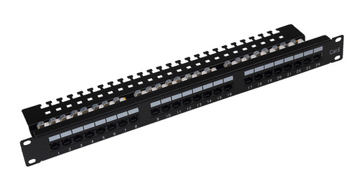 SUNPU 19-inch 1U Cat5e/Cat6/Cat6A STP 24-Port Patch Panel catalogue model series 03