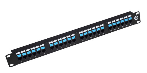SUNPU 19-inch 1U Cat5e/Cat6/Cat6A UTP 24-Port Patch Panel catalogue model series 09