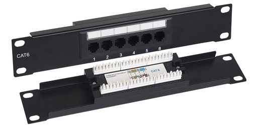 SUNPU Cat5e/Cat6/Cat6A UTP 6-Port 110/Dual/Krone IDC Patch Panel catalogue model series 43